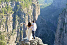 Uçurum manzarası, gelin ve damatların gözdesi